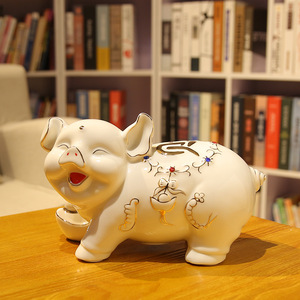 Hucha de unicornio hecha en forma de cerámica, con contador, hucha personalizada - Product Image 3