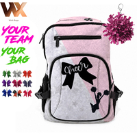 Sac à dos de danse et de cheerleading personnalisé avec logo, motif imprimé, pour étudiants et enfants