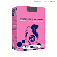 Kit de Soutien Digestif pour Chiens et Chats de Petite Taille : Capsules de Santé Digestive, Supplément Riche en Protéines pour le Soutien Immunitaire, Huile de Poisson Multi-Souches