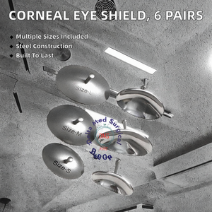 Protectores Oculares Quirúrgicos Ortho Genix de Acero Inoxidable, Kit Quirúrgico Manual, Juego de 6 Pares - Product Image 2
