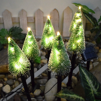 Lampes solaires à piquet pour arbre, étanches, pour extérieur, jardin, pelouse, décoration paysagère, lumière pour Noël, ornement de jardin pour les fêtes