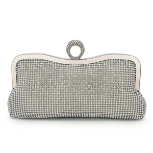 Bolso de Mano de Lujo con Cristales de Alta Calidad para Fiesta, Cartera de Noche con Pedrería para Mujer, con Cadena - Product Image 1