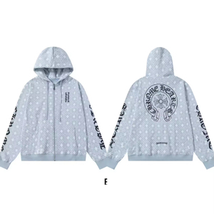 <span class=keywords><strong>Felpa</strong></span> <span class=keywords><strong>con</strong></span> cappuccio in maglia Chrome for Casual Heart <span class=keywords><strong>con</strong></span> cerniera, 100% cotone, tinta unita, stampa digitale, vestibilità regolare per la stagione invernale - Product Image 3