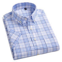 Camisas xadrez casual de contraste estilo inglaterra, 100% algodão, manga comprida, camisa xadrez padrão, de