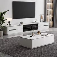 Meuble TV italien à plaque de roche légère au design moderne haute production vente en gros prix bon marché meuble TV support TV pour salon