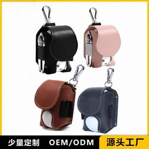 <span class=keywords><strong>Sac</strong></span> de <span class=keywords><strong>golf</strong></span> Climanece imperméable en PU de couleur unie, portable pour l'extérieur, petit <span class=keywords><strong>sac</strong></span> à balles à suspendre à la ceinture, ensemble de 20x10x5cm avec fermeture éclair - Product Image 4