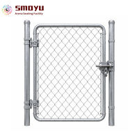 Clôture sportive en treillis galvanisé robuste résistant aux intempéries, revêtement PVC durable anti-UV, maille losange pour périmètre de terrain public