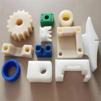 Pièces en nylon UHMWPE usinées CNC sur mesure OEM, engrenages en plastique, blocs coulissants, bagues pour machines industrielles