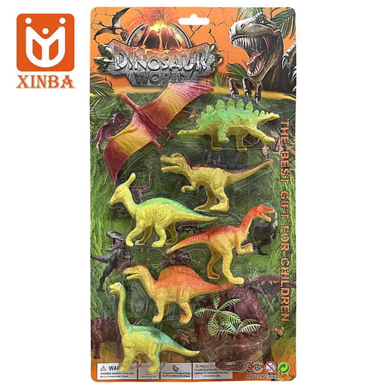 Hot Sale Children Dinosaurios De Juguete Plastic Animal Toy Set Realistic Dinosaur Play Set For Kids