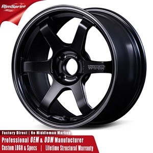Rines de Aleación Forjados RAYS VOLK RACING TE37 <span class=keywords><strong>SONIC</strong></span> Negros LTD de 15-22 Pulgadas 4x100 4x98 para Honda Mazda MX-5 Toyota Yaris Suzuki - Product Image 1