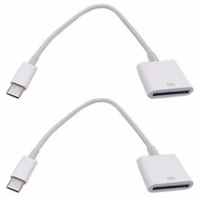 Vente en gros blanc 12CM 30 broches femelle vers USB 3.1 type-c câble adaptateur de charge de données de synchronisation USB-C pour iphone
