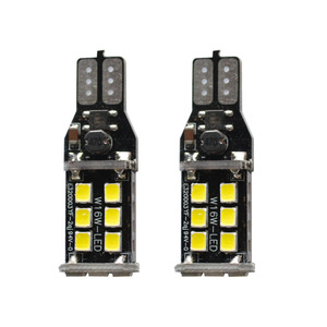 หลอดไฟรถยนต์สีฟ้า 12V รุ่น T15 4014 45smd แบบถอดรหัสได้ ไม่ใช่โพลาไรซ์ ไฟเลี้ยวความสว่างสูง พร้อมระบบ Canbus ไฟเบรก - Product Image 1