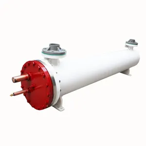 Scambiatore di calore in titanio con tubo e guscio per evaporatore refrigerante personalizzato ad alta efficienza