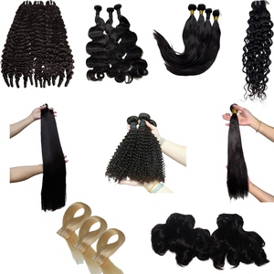 Extensions de <span class=keywords><strong>cheveux</strong></span> humains vierges Remy, cuticules alignées, double trame machine, bouclés crépus 4C, 100% non traités, brésiliens - Product Image 2