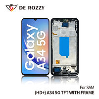 Écran LCD In-cell en gros d'usine avec garantie après-vente d'un an pour A34 5G et TFT avec cadre