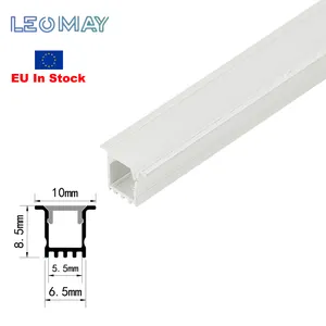 תאורת רצועת LED שקועה באיכות גבוהה אלו פרופיל שחול דיור ערוץ LED פרופיל אור אלומיניום
