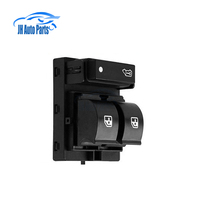 Bouton de commande de lève-vitre en verre noir à deux touches OE 735421419, compatible avec les pièces d'entretien intérieur de fourgonnettes commerciales multi-années