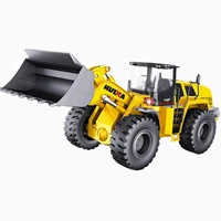 HUINA 1583 1/14 22 Canaux Télécommandé en Alliage Chargeur sur Pneus Simulation Bulldozer Véhicule d'Ingénierie Jouets pour Cadeaux