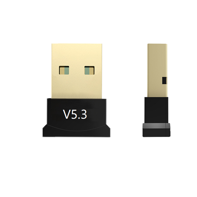USB Bt 5.3 Adapter Receiver Audio Bt Dongle Transmitter Wireless USB Adapter for Computer PC Laptop