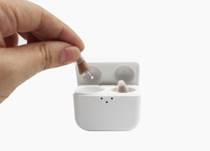 Earphone penguat Premium baru laris Mini CIC alat bantu dengar isi ulang digital dengan sertifikasi CE medis - Product Image 2