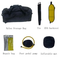 Kayak gonflable léger ultraléger en eau vive bateau pas cher tpu pvc deux personnes tandem packraft avec spraydeck