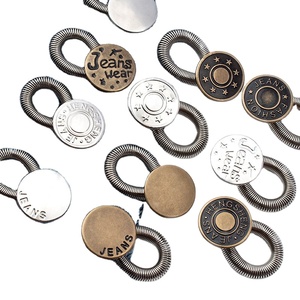 تمديدات مشبك رعاة البقر للربيع المعدني ، مجموعة تمديدات الجينز ، مجموعة سراويل الحمل ، زر موسع للسراويل الجينز - Product Image 1