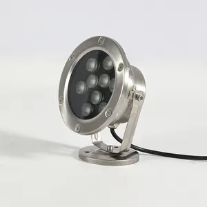 3W 6W 9W 12W 18W 24W 36W DMX 512 RGB Anel conduzido ao ar livre jardim Fonte luz Rockery paisagem iluminação subaquática luz