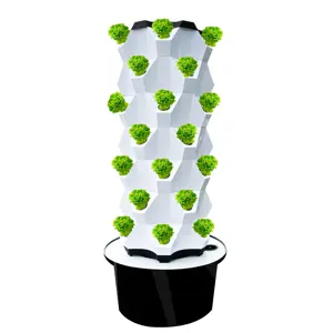 Hydroponic Equipment ABS Material Growing Kit Vertical Garden Tower Pineapple Garden Hydroponic Mini System