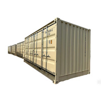 Conteneur maritime sec à chargement facile de 40 pieds à ouverture latérale en acier Corten, conteneur à porte latérale standard ISO pour le transport de marchandises en vrac