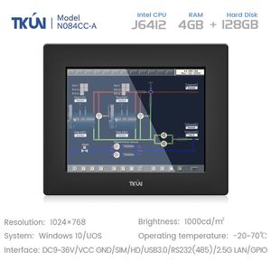 Monitor LCD Industrial de 8,4 pulgadas, 1024x768, pantalla táctil capacitiva, disco duro SSD usado, Panel IPS, memoria de vídeo de 256MB, LED HD 32 GB - Product Image 3