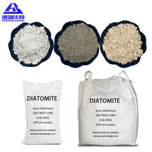 Poudre filtrante de diatomite Vitesse de filtration rapide à 300 mailles pour le traitement de l'eau de <span class=keywords><strong>piscine</strong></span> Diatomite d'aquaculture - Product Image 3