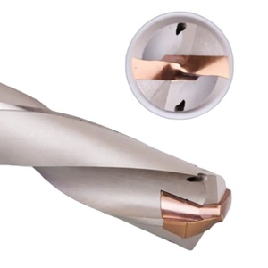 Broca de Espiga CNC de 12mm-32mm, Broca en U Indexable de Alimentación Rápida 3D 5D 7D 10D, Recubrimiento de Estaño, OEM/ODM, Refrigeración Interna - Product Image 2