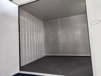 Conteneur mobile préfabriqué en acier isolé, divisé, pliable, empilable, conteneur de stockage portable, auto-stockage