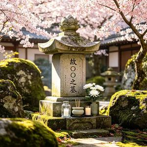 Monument funéraire en granit naturel de conception japonaise moderne avec base et marches pour cimetière - Product Image 6