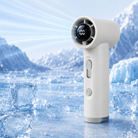 Nouveau design, souffleur d'air portable turbo, ventilateur ultra puissant à jet turbo, mini ventilateur souffleur à jet LCD haute vitesse portable