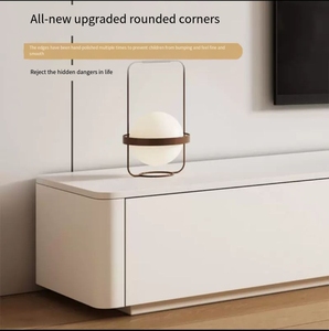 Meuble TV flottant moderne, support mural en bois pour télévision, ensemble de table basse, meubles de salon pour la maison et l'hôtel - Product Image 4