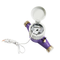 DN15-DN50 classe B classe C NPT filetage cadran sec corps en laiton compteur d'eau multi-jets avec ligne d'impulsion