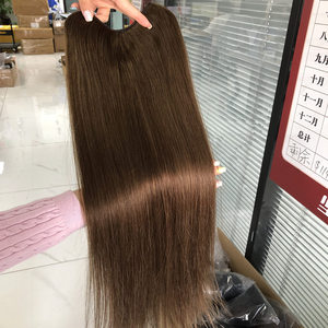 Extensión de cabello humano chino Remy virgen de alta calidad al por mayor Clip <span class=keywords><strong>en</strong></span> forma de <span class=keywords><strong>V</strong></span> dibujado doble <span class=keywords><strong>en</strong></span> fabricante de extensiones de cabello - Product Image 1