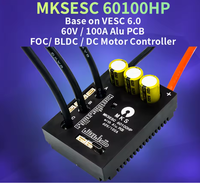 Makerbase 60100HP V2 60V 100A à courant élevé avec carte de circuit imprimé en aluminium pour E-Foil, robot de combat, planche de surf, robot AGV