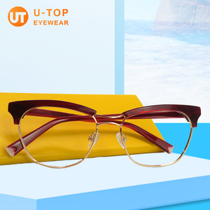 Montures de lunettes optiques Utop, mode, haute densité, luxe, <span class=keywords><strong>pour</strong></span> hommes, design œil de chat, en acétate - Product Image 3