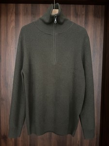 カシミヤセーター2024メンズ100% カシミヤニットプルオーバージッパー厚手ウールセーター冬カスタムカラー在庫あり男性用 - Product Image 6