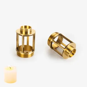 Decorative Candle Holder Copper Small Oil Lamp Shade Brass Fittings