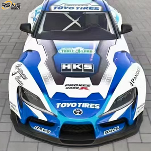 A90 <span class=keywords><strong>Toyota</strong></span> Supra MK5 A91ดัดแปลงสไตล์กระต่ายจรวดไฟเบอร์กลาสหรือชุดตัวถังกว้างสไตล์ LB กระโปรงหน้าด้านข้างสปอยเลอร์หลัง - Product Image 6