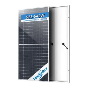 중국 Monocrystalline Perc Panneaux Solaires 500 w 530w 540w 545w 550w 태양 전지 패널 가격 costa 500 watt