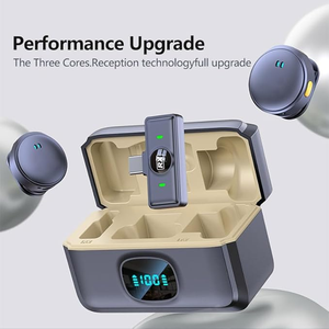 Q8 Draadloze Lavalier Microfoon Klein Met Oplaadcase Draadloze Radio Microfoon Gitaar Podcast Smartphone Apparaat - Product Image 3