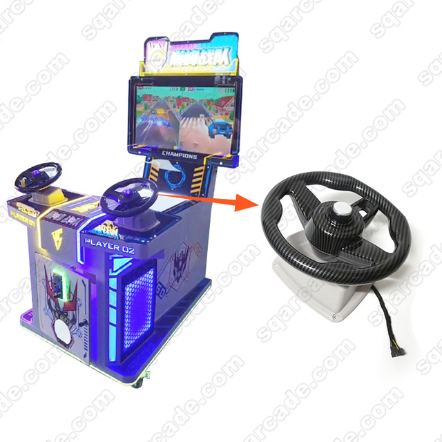 Coin-operated Kids Racing Arcade Game Machine Wheel Steering Wheel Simulation Driving Control Wheel Joystick Accessories