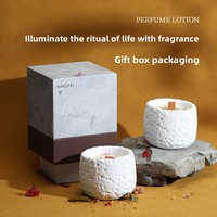 Boîte cadeau ronde moderne haut de gamme faite à la main pour la maison et la salle de bain, décoration artisanale pour l'air frais, diffuseur de bougie solide, objets en pierre, objets étrangers