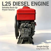 Moteur diesel monocylindre quatre temps refroidi par eau L25, alimentation directe usine, pour véhicule de transport agricole