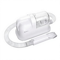 Kit de toilettage pour animaux de compagnie Chao Lun Professional 5-en-1 en ABS blanc, aspirateur silencieux, tondeuse pour chien, brosse de démêlage, bac à poussière de 2 L
