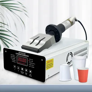 20Khz Ultrasonic Paper Cup Sealing System With Aluminium Alloy Welding Head